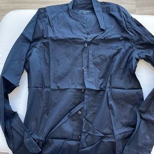 Zara mens long sleeves slim fit shirt